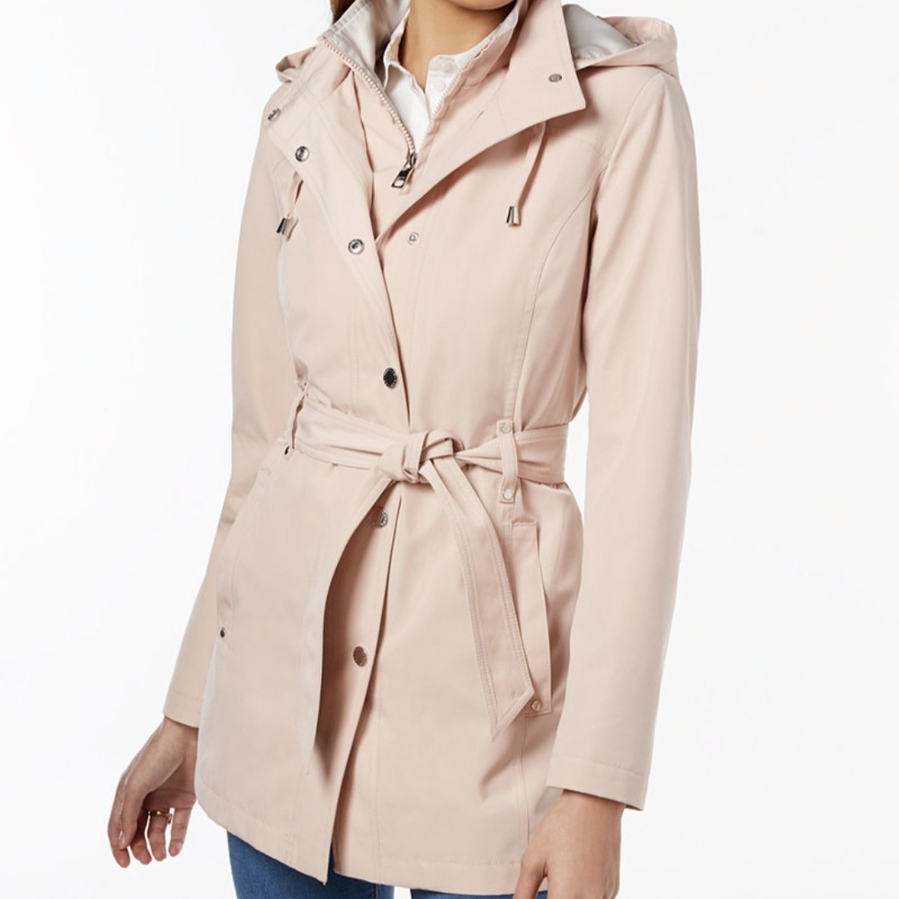 Nautica Women's Light Pink Trench Coat
